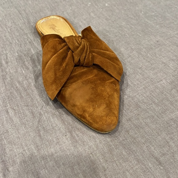 Madewell Remi Suede Bow Mule - rust - Picture 11 of 16